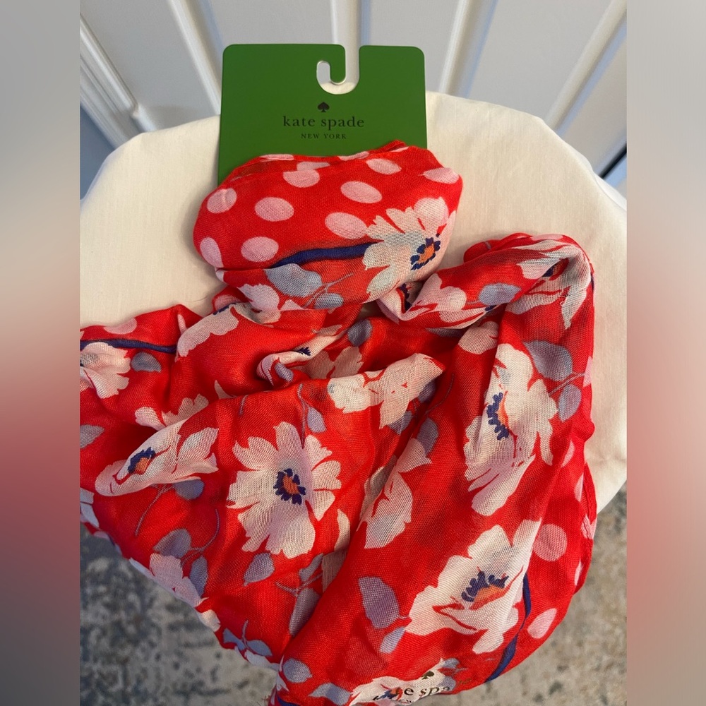 Floral kate spade scarf